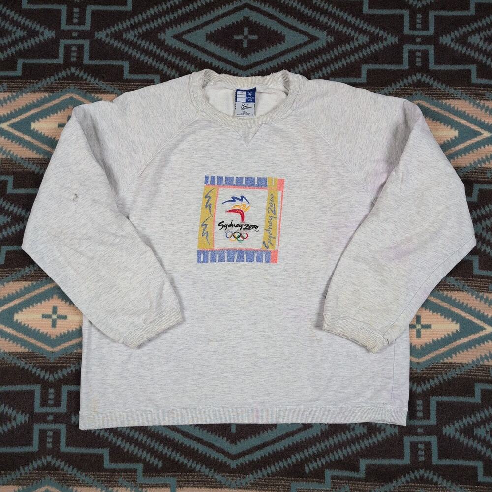 Vintage Sydney 2000 Summer Olympics Sweatshirt XL Distressed Sports Y2K 1996